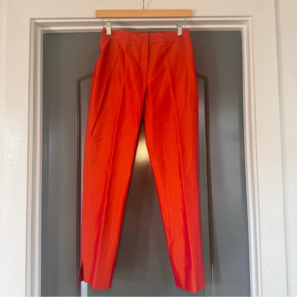 Vintage Layfayette 148 NY Silk Blend Orange Pants
